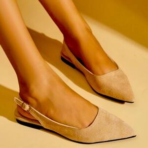 Ophelia Roe Tan Sling Back Sandals Women's Size 9M